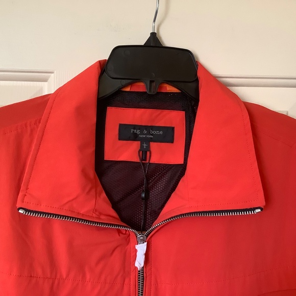 Rag & Bone Pursuit Grant Jacket Blood Orange SZ Large - Picture 3 of 16